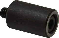 Jergens - 1/4-20 Thread, 5/8" OD, 1" High, Jig Foot - Black Oxide Finish, Low Carbon Steel, Case Hardened, 75-77 R30N Heat Treatment - Top Tool & Supply