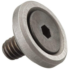 Gibraltar - 3/8-16 Thread, 1-5/8" OD, 3/8" High, Flat Foot - Steel & Lead Alloy - Top Tool & Supply