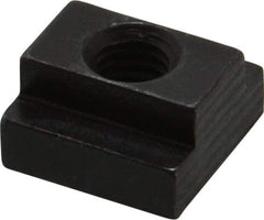 Jergens - 3/8-16 Blind Tapped T Slot Nut - 1/2" Slot Width, 7/8 x 9/32" Base Width x Height, 7/8 x 1/2" OAL x Height - Top Tool & Supply