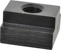 Jergens - 1/2-13 Blind Tapped T Slot Nut - 11/16" Slot Width, 1-1/8 x 7/16" Base Width x Height, 1-1/4 x 3/4" OAL x Height - Top Tool & Supply