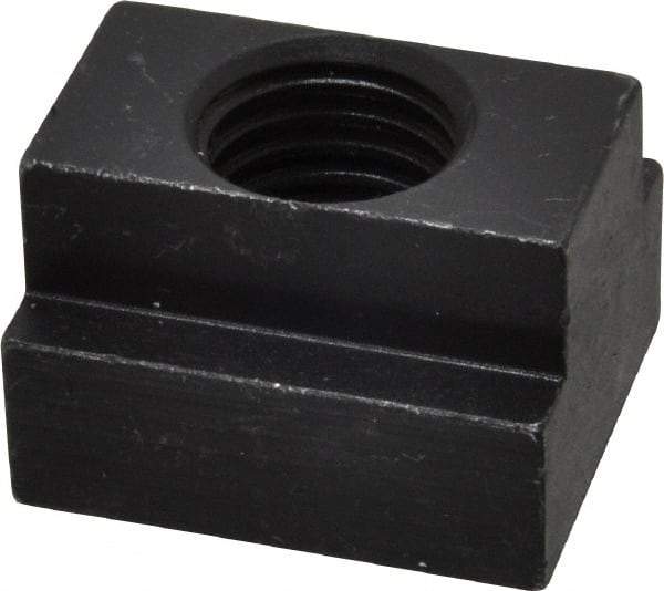 Jergens - 3/4-10 Blind Tapped T Slot Nut - 13/16" Slot Width, 1-1/4 x 9/16" Base Width x Height, 1-1/2 x 1" OAL x Height - Top Tool & Supply