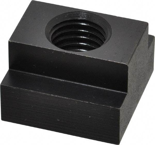 Jergens - 3/4-10 Blind Tapped T Slot Nut - 7/8" Slot Width, 1-1/2 x 9/16" Base Width x Height, 1-1/2 x 1" OAL x Height - Top Tool & Supply