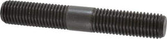 Jergens - 3/4-10 5" OAL Equal Double Threaded Stud - Alloy Steel, Black Oxide Finish, 1-15/16" Equal Thread Length - Top Tool & Supply