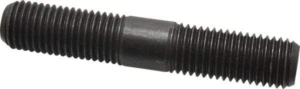 Jergens - 7/8-9 5" OAL Equal Double Threaded Stud - Alloy Steel, Black Oxide Finish, 1-29/32" Equal Thread Length - Top Tool & Supply