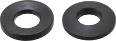 Jergens - 1/4" Bolt, Black Oxide, Steel, Spherical Washer Assembly - 19/64" Female, 17/64" Male Inside x 5/8" OD, 3/16" Thick, 1" Radius - Top Tool & Supply