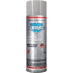 Sprayon - 8 oz Automotive Gasket Sealant - 122°F Max, Clear, Comes in Aerosol Can - Top Tool & Supply