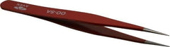 Aven - 4-3/4" OAL OO-SA Color Coded Precision Tweezers - Stainless Steel, OO-SA Pattern - Top Tool & Supply