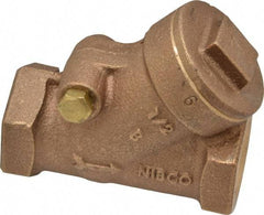 NIBCO - 1/2" Bronze Check Valve - Y-Pattern, FNPT x FNPT, 200 WOG - Top Tool & Supply