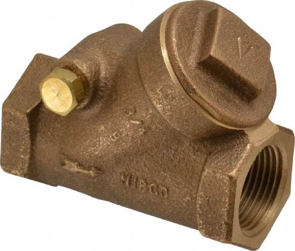 NIBCO - 3/4" Bronze Check Valve - Y-Pattern, FNPT x FNPT, 200 WOG - Top Tool & Supply