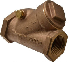 NIBCO - 1" Bronze Check Valve - Y-Pattern, FNPT x FNPT, 200 WOG - Top Tool & Supply