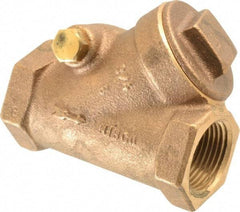 NIBCO - 3/4" Bronze Check Valve - Y-Pattern, FNPT x FNPT, 200 WOG - Top Tool & Supply