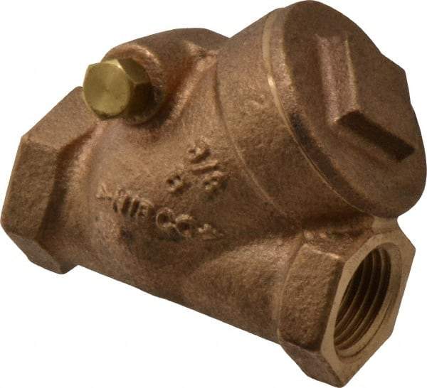 NIBCO - 3/8" Bronze Check Valve - Y-Pattern, FNPT x FNPT, 200 WOG - Top Tool & Supply