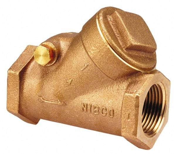 NIBCO - 3/8" Bronze Check Valve - Y-Pattern, FNPT x FNPT, 600 WOG - Top Tool & Supply