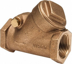 NIBCO - 1" Bronze Check Valve - Y-Pattern, FNPT x FNPT, 300 WOG - Top Tool & Supply