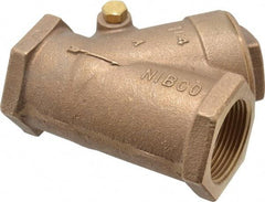 NIBCO - 1-1/4" Bronze Check Valve - Y-Pattern, FNPT x FNPT, 300 WOG - Top Tool & Supply