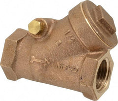 NIBCO - 1/2" Bronze Check Valve - Y-Pattern, FNPT x FNPT, 300 WOG - Top Tool & Supply