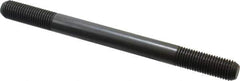 Jergens - M16x2.0 200mm OAL Equal Double Threaded Stud - Alloy Steel, Black Oxide Finish, 47mm Equal Thread Length, Metric - Top Tool & Supply