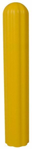 Eagle - 10" Deep x 57" High, 8" Bumper Post Sleeve - Yellow, High Density Polyethylene, 9 Lb, Ribbed Surface - Top Tool & Supply