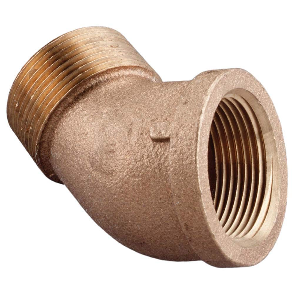 Merit Brass - Brass & Chrome Pipe Fittings Type: 45 Degree Street Elbow Fitting Size: 2 - Top Tool & Supply