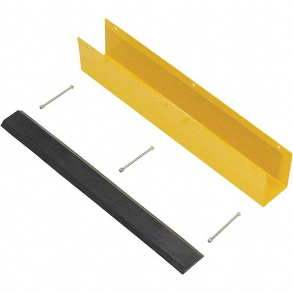 Vestil - 4-7/8" Long, Rubber Rack Guard - Yellow/Black - Top Tool & Supply