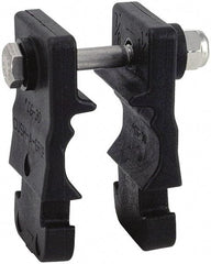 ZSI - 3/4" Pipe, Cushion Clamp - Black, 200 Lb Capacity, Glass Filled Nylon 6 - Top Tool & Supply