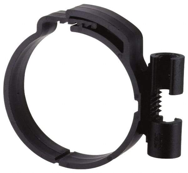 ZSI - 3/8" Rod, 1-1/2" Tube Diam, Cushion Clamp - Black, 150 Lb Capacity, Polyamide - Top Tool & Supply