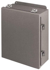 Cooper B-Line - Steel Standard Enclosure Hinge Flat Cover - NEMA 4, 12, 13, 8" Wide x 10" High x 4" Deep, Rainproof & Watertight - Top Tool & Supply