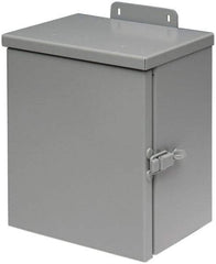 Cooper B-Line - Steel Junction Box Enclosure Hinge Flat Cover - NEMA 3R, 16" Wide x 16" High x 6" Deep, Rainproof - Top Tool & Supply