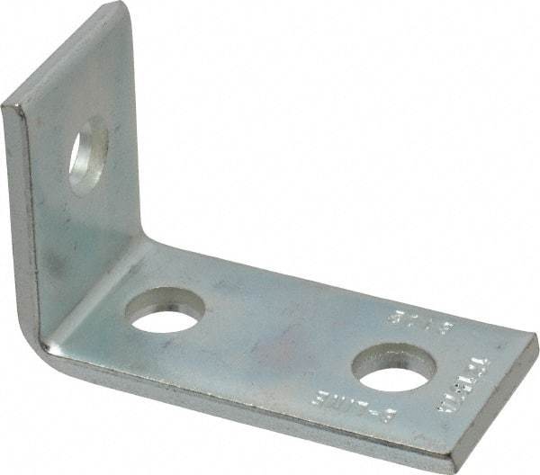 Cooper B-Line - Zinc Plated Carbon Steel 90° Strut Fitting - 1/2" Bolt, 3 Holes, Used with Cooper B Line Channel & Strut (All Sizes Except B62 & B72) - Top Tool & Supply