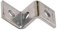 Cooper B-Line - Zinc Plated Carbon Steel Z Strut Fitting - 1/2" Bolt, 3 Holes, Used with Cooper B Line Channel & Strut (All Sizes Except B62 & B72) - Top Tool & Supply