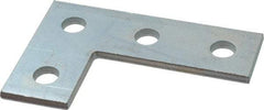 Cooper B-Line - Zinc Plated Carbon Steel Flat Corner Strut Fitting - 1/2" Bolt, 4 Holes, Used with Cooper B Line Channel & Strut (All Sizes Except B62 & B72) - Top Tool & Supply