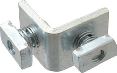 Cooper B-Line - Zinc Plated Carbon Steel 90° Preassembled Corner Strut Fitting - 1/2" Bolt, 2 Holes, Used with Cooper B Line Channel & Strut (All Sizes Except B62 & B72) - Top Tool & Supply