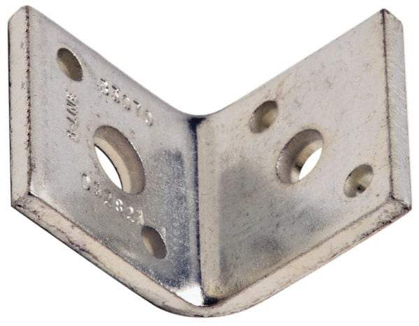 Cooper B-Line - 1/2 or 3/8" Rod, Zinc Plated Carbon Steel Reversible Angle Clip Reversible Angle Strut Clip - 500 Lb Capacity, 2 Holes, Used with Rod To Beam Or Wall Bracket - Top Tool & Supply