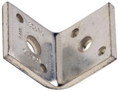 Cooper B-Line - 1/2 or 3/8" Rod, Zinc Plated Carbon Steel Reversible Angle Clip Reversible Angle Strut Clip - 500 Lb Capacity, 2 Holes, Used with Rod To Beam Or Wall Bracket - Top Tool & Supply