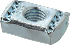 Cooper B-Line - 1/2" Rod, Zinc Plated Carbon Steel Channel Strut Nut with O Spring - 2000 Lb Capacity, 1/2" Bolt, 1 Hole, Used with Cooper B Line B11, B12, B22, B24, B26 & B32 Channel & Strut - Top Tool & Supply