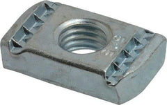 Cooper B-Line - 1/2" Rod, Zinc Plated Carbon Steel Spring Channel Strut Nut with O Spring - 2000 Lb Capacity, 1/2" Bolt, 1 Hole, Used with Cooper B Line B42, B52, B54 & B56 Channel & Strut - Top Tool & Supply