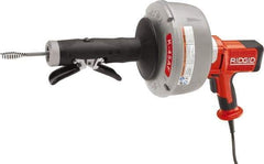 Ridgid - Electric Drain Cleaning Machine - For 3/4" to 2-1/2" Pipe, 25' Cable - Top Tool & Supply