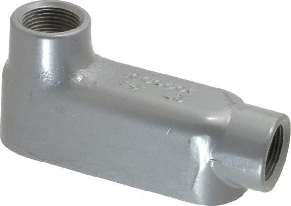 Thomas & Betts - LB Body, 3/4" Trade, IMC, Rigid Aluminum Conduit Body - Oval, 5-1/8" OAL, 7.3 cc Capacity, Gray - Top Tool & Supply