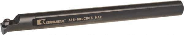 Kennametal - NP.., 5° Lead Angle A-NKLC Internal Right Hand Indexable Profiling Toolholder - 1" Shank Width, 12" Long, Steel, Through Coolant - Top Tool & Supply