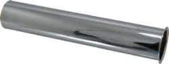 Federal Process - 1-1/2 Inside Diameter, 8 Inch Long, Single Flange, Sink Tailpiece - Chrome Coated, Brass, 22 Gauge - Top Tool & Supply