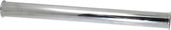 Federal Process - 1-1/2 Inside Diameter, 16 Inch Long, Double Flange, Sink Tailpiece - Chrome Coated, Brass, 22 Gauge - Top Tool & Supply