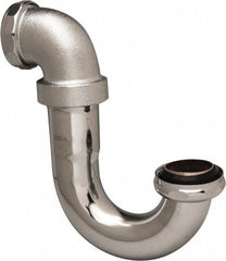 Federal Process - 1-1/4 Outside Diameter, 20 Gauge, Adjustable Sink Traps - Chrome Coated, Brass - Top Tool & Supply