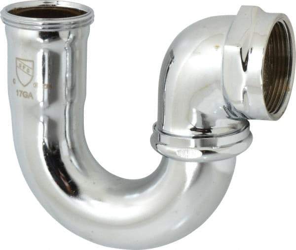 Federal Process - 1-1/2 Outside Diameter, 17 Gauge, Adjustable Sink Traps - Chrome Coated, Brass - Top Tool & Supply