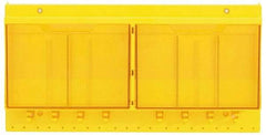 Master Lock - 1 Piece, Empty Polycarbonate Lockout Device and Tag Station - 22 Inch Wide x 11 Inch High x 4-1/8 Inch Deep, Yellow - Top Tool & Supply