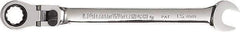 GearWrench - 15mm 12 Point Flexhead Combination Wrench - 9" OAL, Steel, Full Polish Finish - Top Tool & Supply