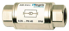 Legris - 1/2" Stainless Steel Check Valve - Unidirectional, Female BSPP x Female BSPP, 580 WOG - Top Tool & Supply