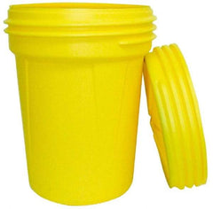 Eagle - 30 Gallon Closure Capacity, Screw On Closure, Yellow Lab Pack - 5 Gallon Container, Polyethylene, 396 Lb. Capacity, UN 1H2/X120/S; UN 1H2/Y180/S Listing - Top Tool & Supply