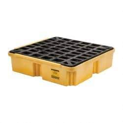 Eagle - 15 Gal Sump, 2,000 Lb Capacity, 1 Drum, Polyethylene Platform - 26" Long x 26" Wide x 6-1/2" High - Top Tool & Supply