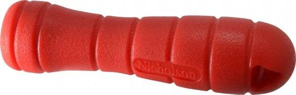 Nicholson - 4-3/4" Long, Screw On, Plastic File Handle - For Use with 10, 12 & 14" Files - Top Tool & Supply