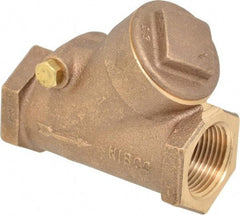 NIBCO - 1" Bronze Check Valve - Y-Pattern, FNPT x FNPT, 400 WOG - Top Tool & Supply